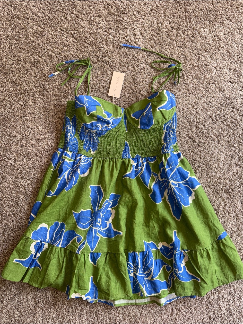 Hutch Valley Floral Bustier Mini dress size XL